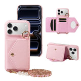 PU Leather Phone Wallet Case For iPhone