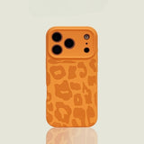 Leopard Print Liquid Silicone Phone Case For iPhone