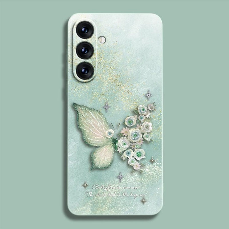 New Butterfly Silicone Phone Case For Samsung