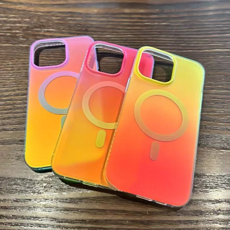 Laser Gradient Wireless Charging Case for iPhone