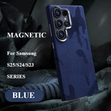 Camouflage Magnetic Phone Case For Samsung