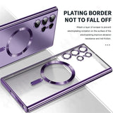 Luxury Plating Magnetic Clear Case For Samsung