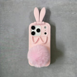 Foldable Bunny Ear Silicone Phone Case For iPhone