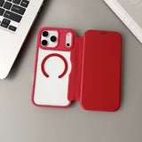 Flip Card Holder Magnetic Phone Case For iPhone