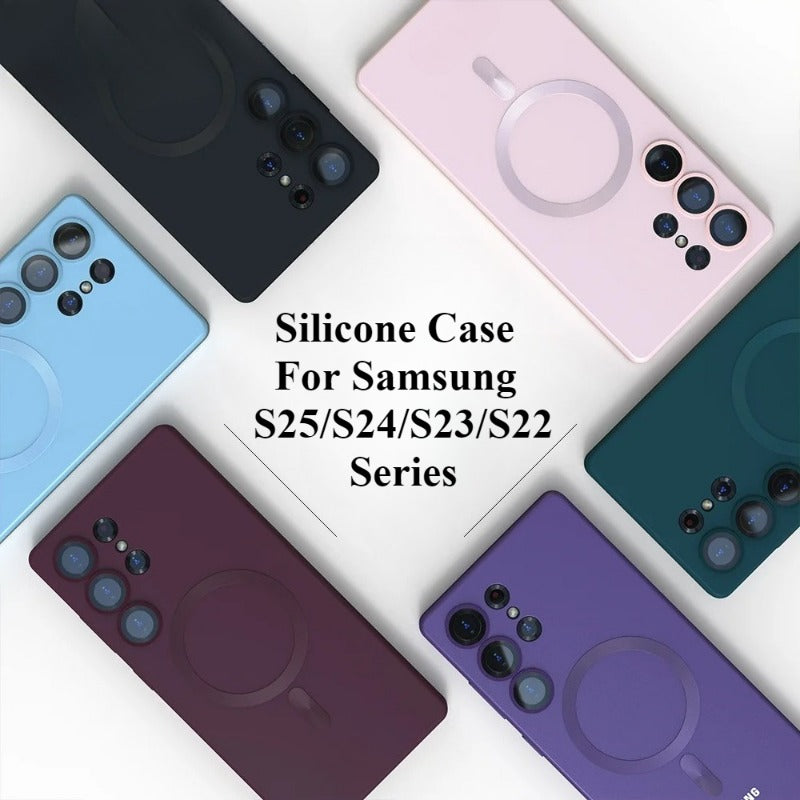 Soft Silicone Magnentic Phone Case For Samsung