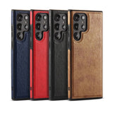 Luxury Business PU Leather Texture Phone Case For Samsung