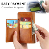 Retro Zipper Leather Card Slot Phone Case For iPhone