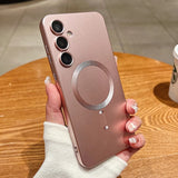 Luxury Matte Magnetic Phone Case for Samsung