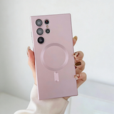 Magnetic Matte Soft Phone Case For Samsung