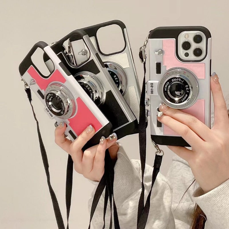 Creative 3D Camera Phone Case For iPhone