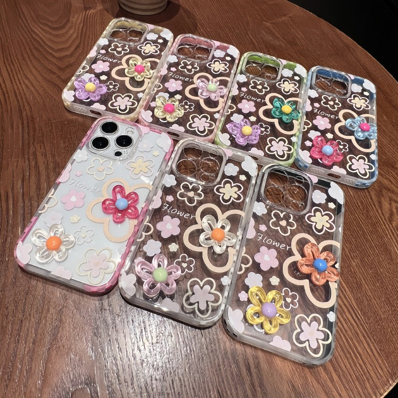 3D Flower Phone Case For iPhone