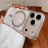Transparent Ultra Thin PC Magnetic Case For iPhone