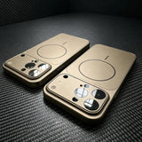 Acrylic Nano Matte Magnetic Wireless Charge Case For iPhone