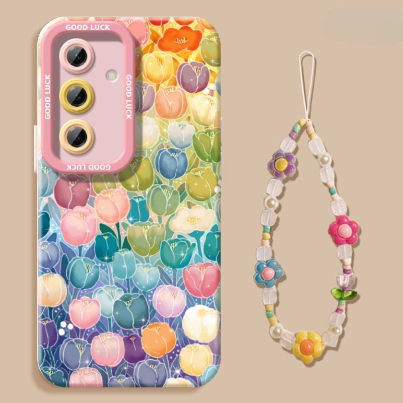 Flower Silicone Shockproof Phone Case For Samsung
