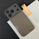 Solid Color Soft Silicone Frosted Phone Case For iPhone