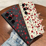 Rose Flower Pattern Phone Case For Samsung