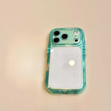 Transparent Candy-Colored Phone Case For iPhone