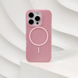 Jelly Color Magnetic Liquid Silicone Phone Case For iPhone