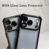 Luxury Transparent Shockproof Phone Case For iPhone