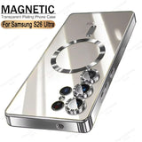 Luxury Transparent Plating Phone Case For Samsung