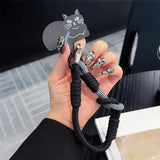 Cat-shaped Lanyard Phone Case For iPhone