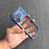 Electroplated Hollow Frame Phone Case For iPhone
