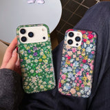 Oil Painting Colored Flower Phone Case For iPhone