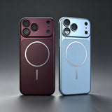 Solid Color Magnetic Charge Case For iPhone