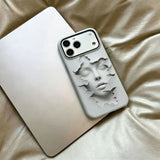 3D Face Sculpture Magnetic Phone Case For iPhone