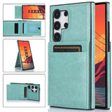 Leather Card Holder Phone Case For Samsung