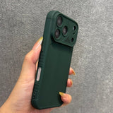 Matte Large View Window Soft Phone Case For iPhone