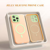 Liquid Silicone Anti-fall Magnetic Phone Case For iPhone