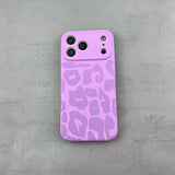 Leopard Print Liquid Silicone Phone Case For iPhone