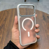 Color-blocked Frosted Magnetic Phone Case For iPhone