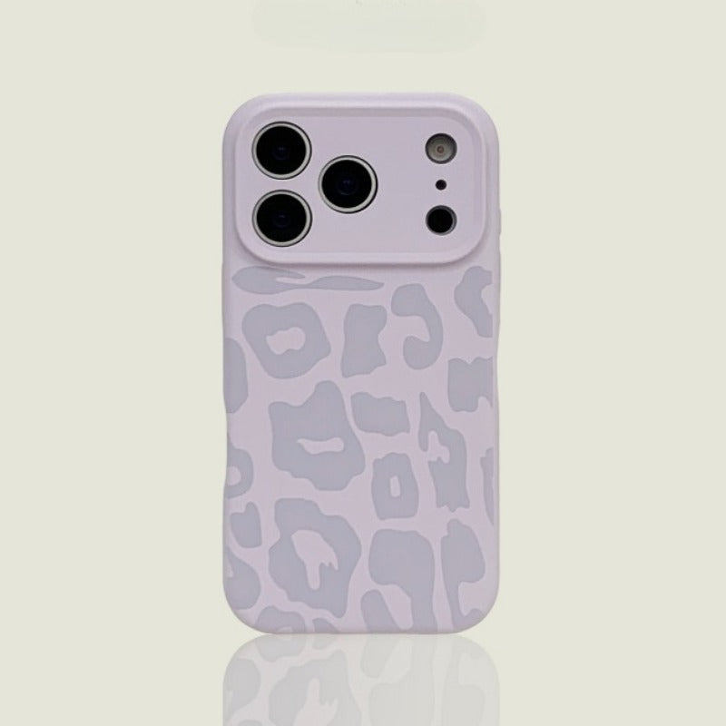 Leopard Print Liquid Silicone Phone Case For iPhone