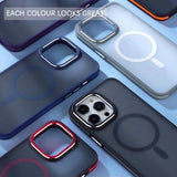 Luxury Magnetic Frosted Translucent Phone Case For iPhone