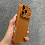 Matte Large View Window Soft Phone Case For iPhone