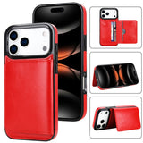 Leather Case with Card Slot and Stand For iPhone