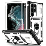 Heavy Duty with Camera 360°Kickstand Case For Samsung