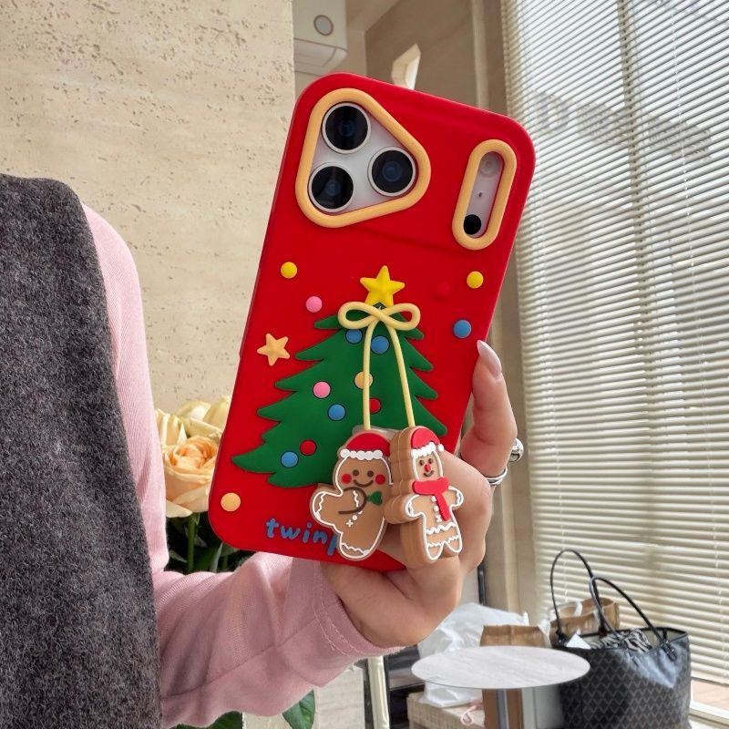 Christmas Tree-shaped Shockproof Phone Case For iPhone