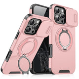 Heavy-duty Rugged Magnetic Ring Stand Case For iPhone