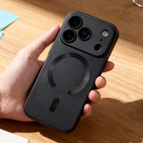 Metallic Paint Magnetic Soft Case For iPhone