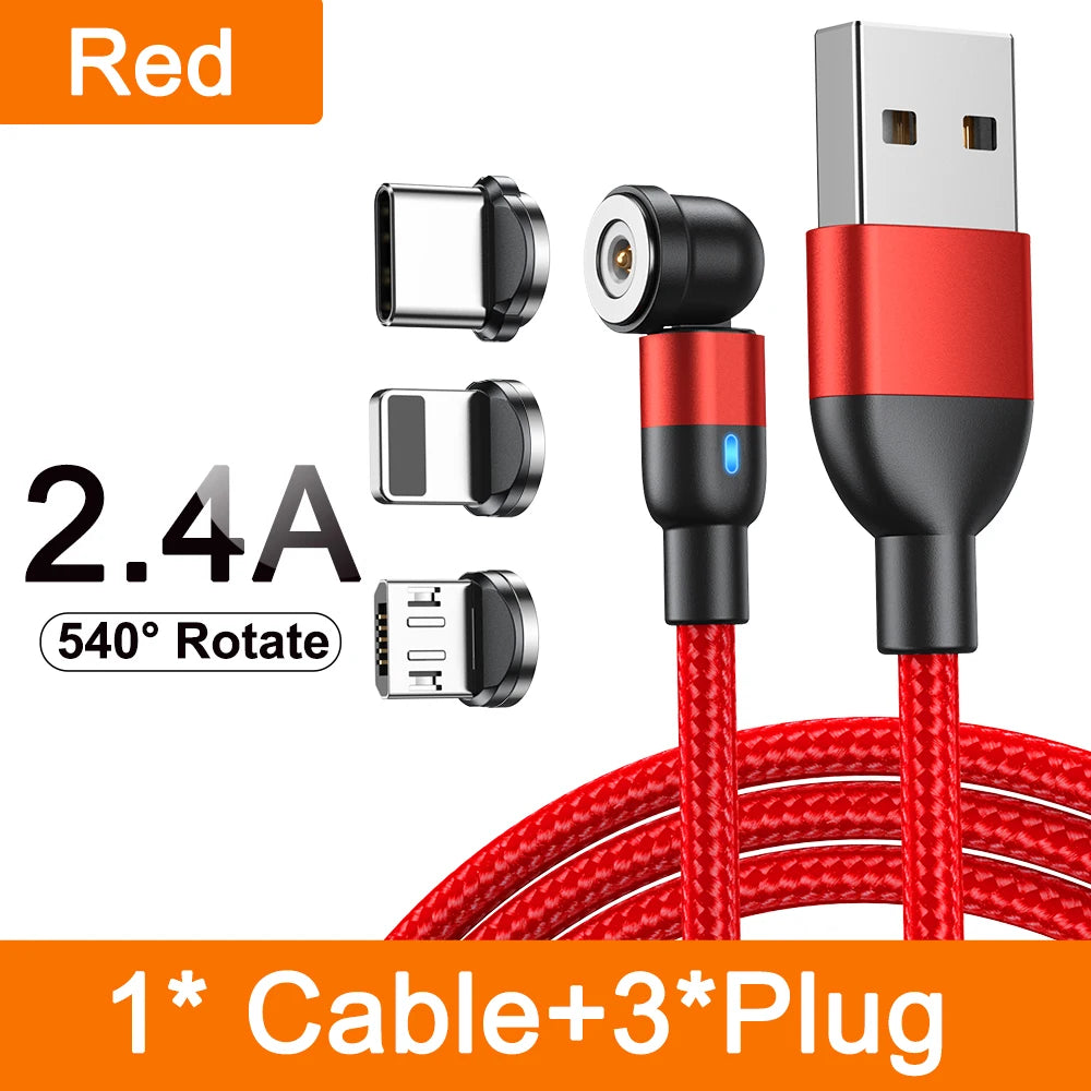 Magnetic Cable 3M 540 Rotate Magnet Charger