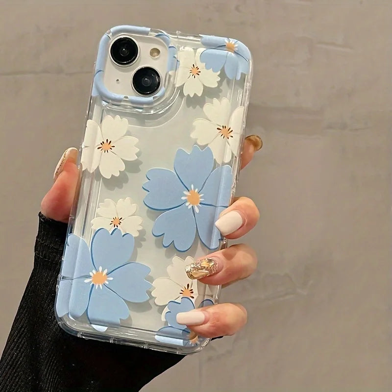 BLUE FLOWERS Phone Case For iPhone