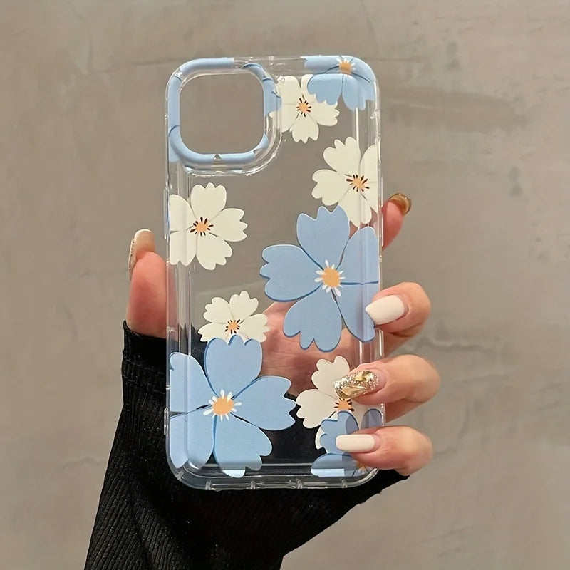 BLUE FLOWERS Phone Case For iPhone