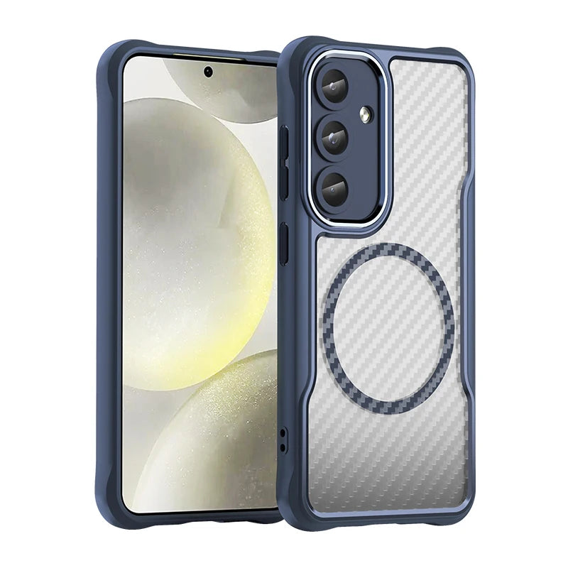 Carbon Fiber Texture Shockproof Phone Case For Samsung