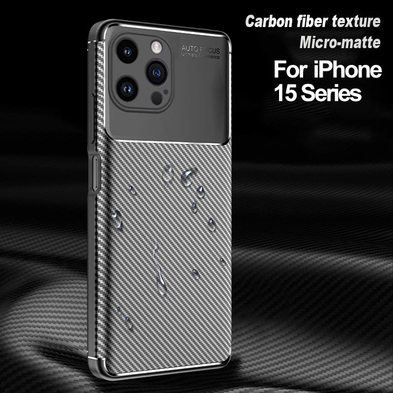 Custodia per telefono in fibra di carbonio per iPhone