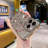 Luxury Cartoon Christmas Shockproof Transparent Phone Case For iPhone