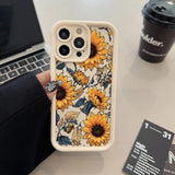 Flower Printed Phone Case For iPhone