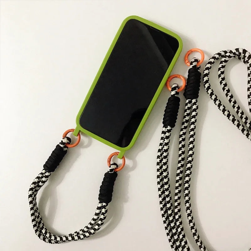 Crossbody Necklace Strap Lanyard Fall protection Phone Case For iPhone